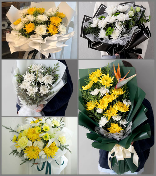 江苏泰州泰兴市古溪镇常桥村白事花束代送